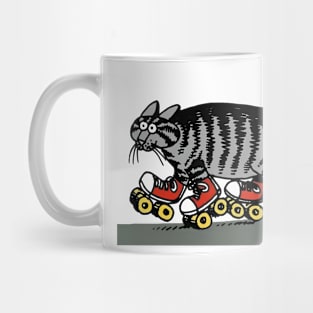 B kliban cat,  roller skating cat 2 Mug